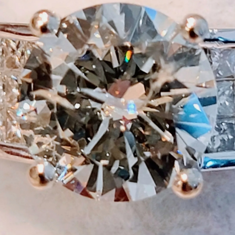 18K GIA DIAMOND Engagement Ring 4.82CTW 2.18 Carat